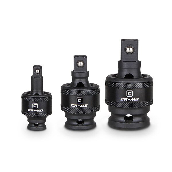 1/4, 3/8, 1/2 in Drive Impact Universal Joint Set, 3 pcs, Capri Tools, Mfr#: 5-8101